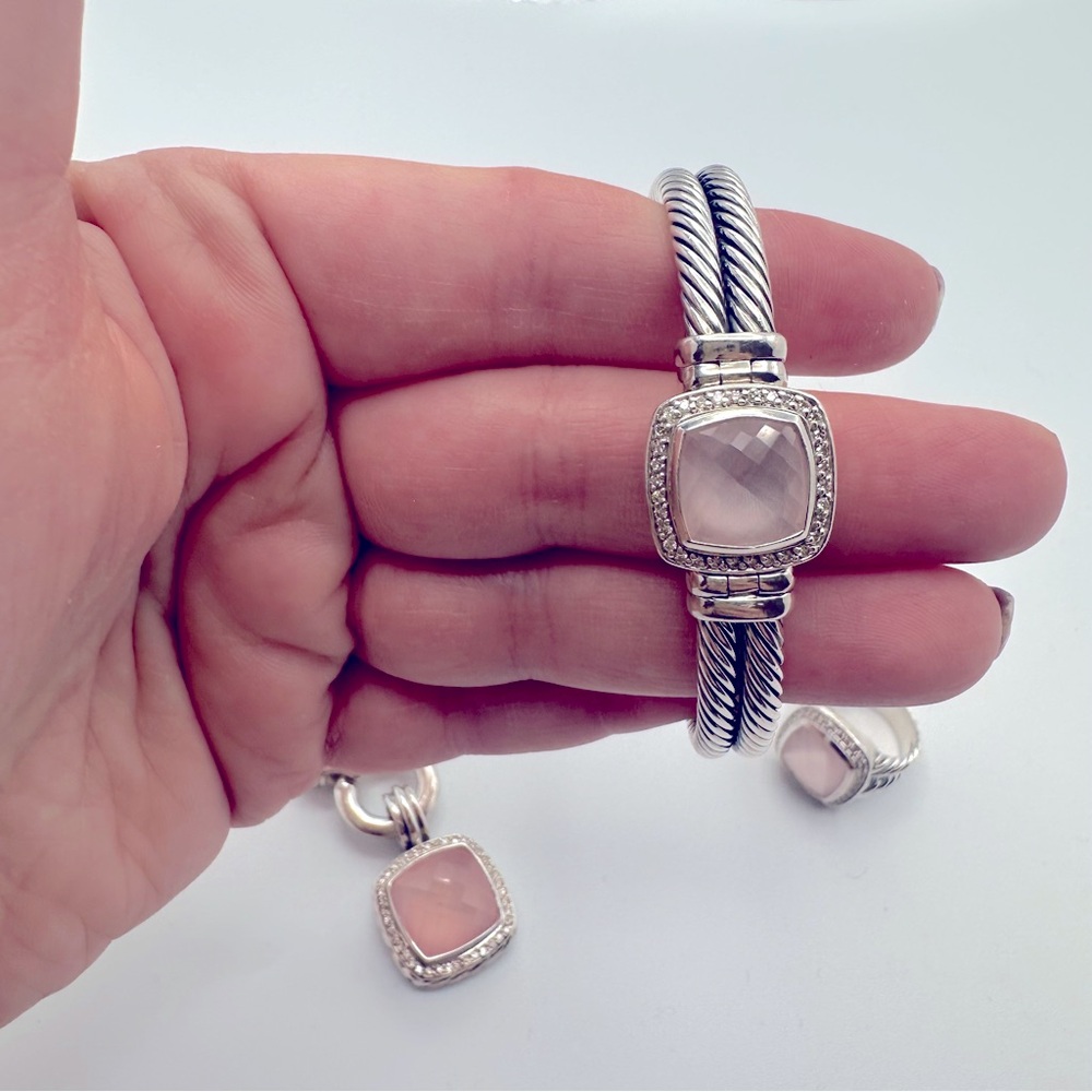 Vintage David Yurman rose quartz set! - Picture 6 of 10